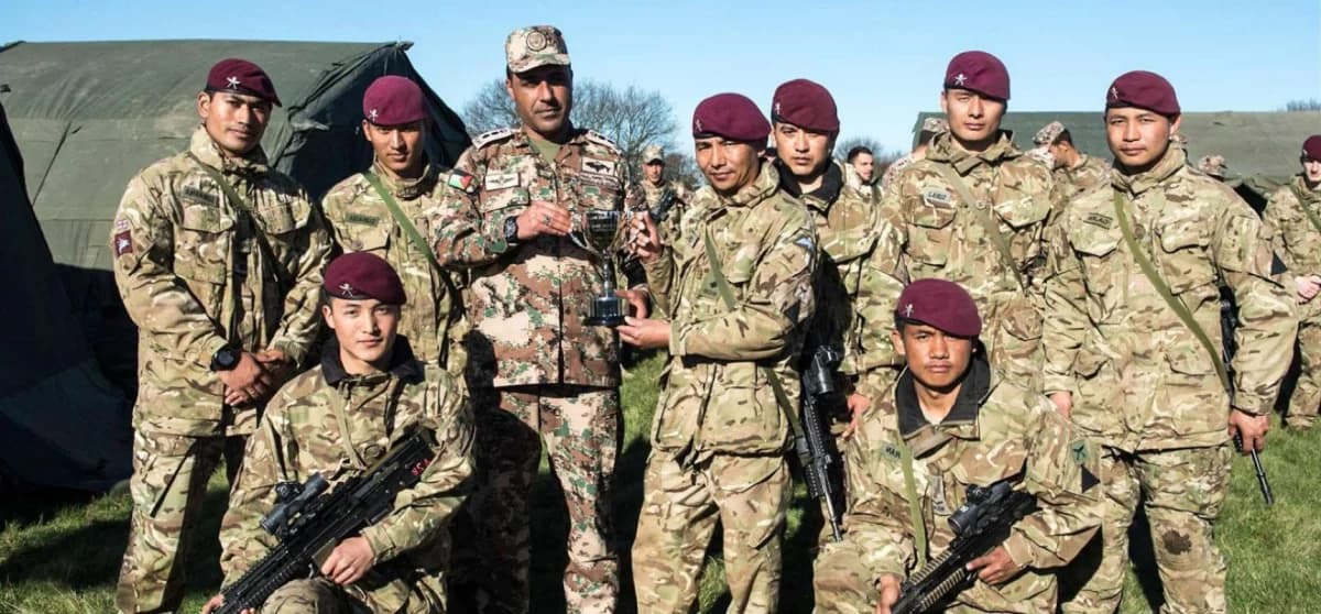 Gurkha personnel on operational deployment